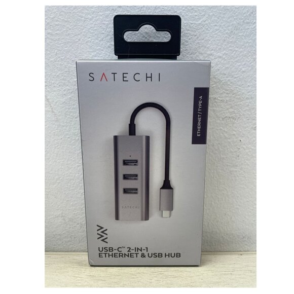 NIB - Satechi Type-C 2-in-1 USB Hub with Ethernet - Picture 3 of 7